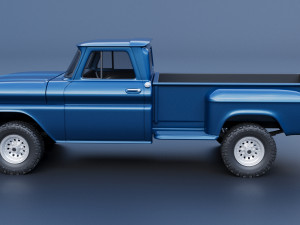 Chevrolet K20 Long Bed 1965 3D Print Model