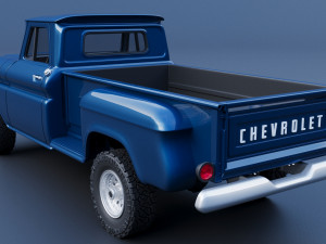Chevrolet K20 Long Bed 1965 3D Print Model