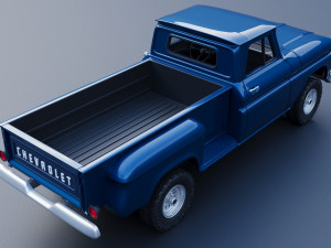 Chevrolet K20 Long Bed 1965 3D Print Model