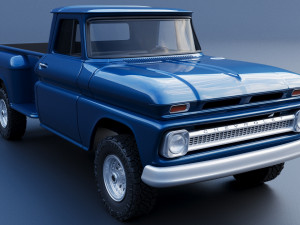 Chevrolet K20 Long Bed 1965 3D Print Model