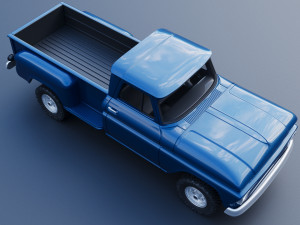 Chevrolet K20 Long Bed 1965 3D Print Model