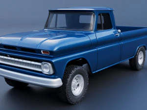 Chevrolet K20 Cama Longa 1965 Modelo de Impressão 3D