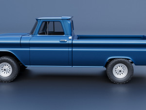 Chevrolet K20 Long Bed 1965 3D Print Model