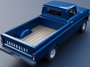 Chevrolet K20 Long Bed 1965 3D Print Model