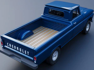 Chevrolet K20 Cama Longa 1965 Modelo de Impressão 3D
