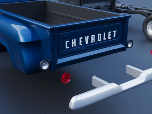 Chevrolet K20 Long Bed 1965 3D Print Model