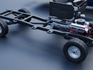 Chevrolet K20 Long Bed 1965 3D Print Model