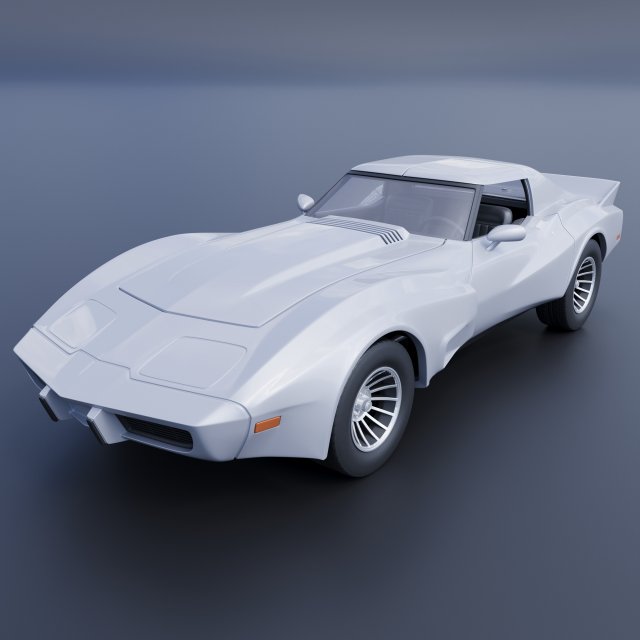 Chevrolet - Corvette Greenwood Sebring GT Modelo de Impressão 3D .c4d .max .obj .3ds .fbx .stl .blend 
