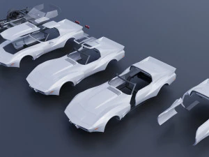 Chevrolet - Corvette Greenwood Sebring GT 3D Print Model