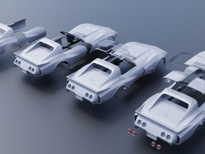 Chevrolet - Corvette Greenwood Sebring GT Modelo de Impressão 3D