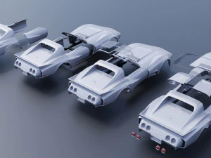 Chevrolet - Corvette Greenwood Sebring GT 3D Print Model