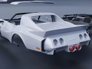 Chevrolet - Corvette Greenwood Sebring GT 3D Print Model