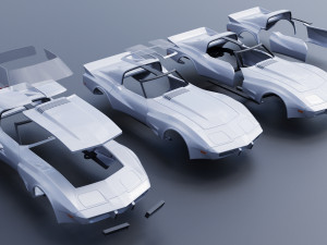Chevrolet - Corvette Greenwood Sebring GT Modelo de Impressão 3D