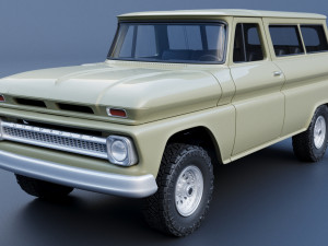 Chevrolet Suburban 1965 Modelo de Impressão 3D