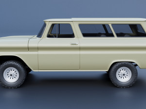 Chevrolet Suburban 1965 Modelo de Impressão 3D