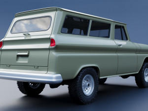Chevrolet Suburban 1965 Modelo de Impressão 3D