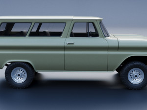 Chevrolet Suburban 1965 Modelo de Impressão 3D