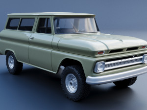 Chevrolet Suburban 1965 Modelo de Impressão 3D
