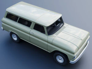 Chevrolet Suburban 1965 3D Print Model