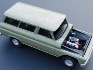 Chevrolet Suburban 1965 Modelo de Impressão 3D