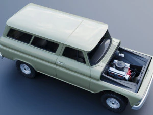 Chevrolet Suburban 1965 3D Print Model