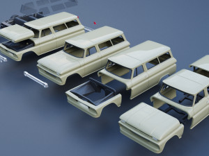 Chevrolet Suburban 1965 Modelo de Impressão 3D