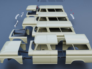 Chevrolet Suburban 1965 Modelo de Impressão 3D
