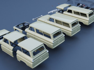 Chevrolet Suburban 1965 Modelo de Impressão 3D