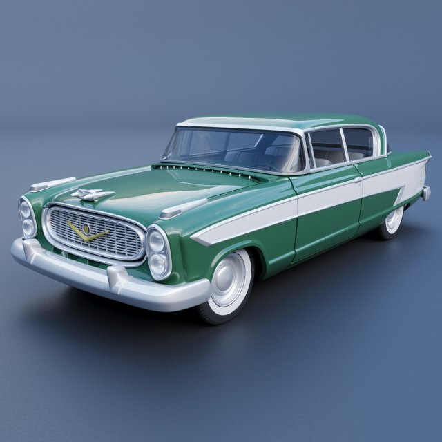 Nash Ambassador 1957 Modèles 3D en vedette .c4d .max .obj .3ds .fbx .stl .blend 