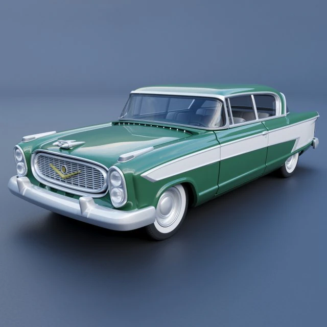 Nash Ambassador 1957 3D Print Model .c4d .max .obj .3ds .fbx .stl .blend 