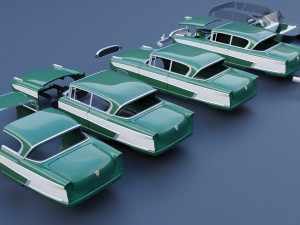 Nash Ambassador 1957 Modèles 3D en vedette