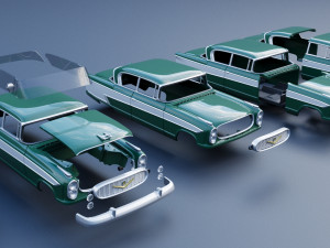 Nash Ambassador 1957 Modèles 3D en vedette