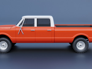 Chevrolet K10 Crew Cab 1970 Modelo de impresión 3D