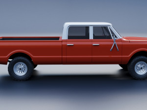 Chevrolet K10 Crew Cab 1970 Modelo de impresión 3D