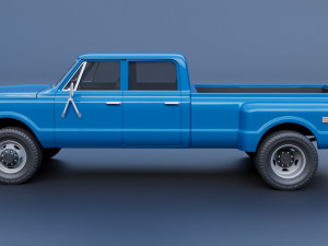 Chevrolet K10 Crew Cab Dually 1972 3D 프린트 모델