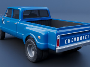 Chevrolet K10 Crew Cab Dually 1972 3D 프린트 모델