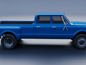 Chevrolet K10 Crew Cab Dually 1972 3D 프린트 모델