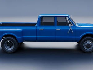 Chevrolet K10 Crew Cab Dually 1972 3D Print Model