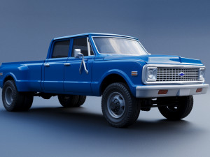 Chevrolet K10 Crew Cab Dually 1972 3D 프린트 모델