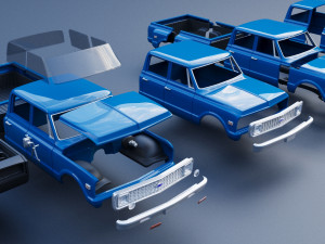 Chevrolet K10 Crew Cab Dually 1972 3D 프린트 모델