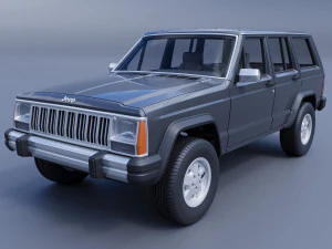 Jeep Cherokee XJ 1984 Modello di stampa 3D