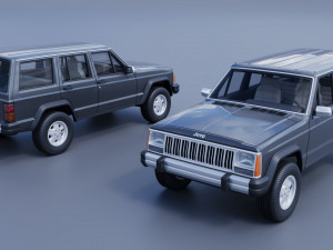Jeep Cherokee XJ 1984 3D प्रिंट मॉडल