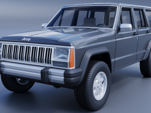 Jeep Cherokee XJ 1984 3D प्रिंट मॉडल