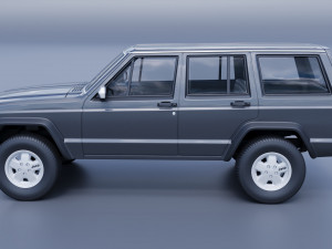 Jeep Cherokee XJ 1984 3D प्रिंट मॉडल