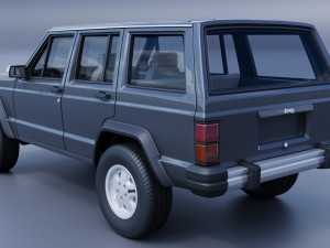 Jeep Cherokee XJ 1984 3D प्रिंट मॉडल