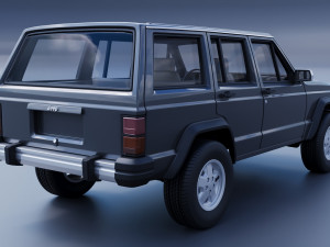Jeep Cherokee XJ 1984 3D प्रिंट मॉडल