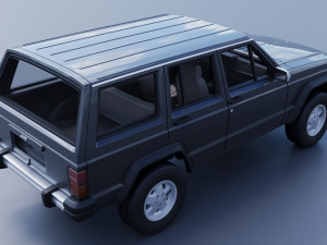 Jeep Cherokee XJ 1984 3D प्रिंट मॉडल