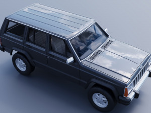 Jeep Cherokee XJ 1984 3D प्रिंट मॉडल
