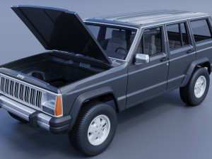 Jeep Cherokee XJ 1984 3D प्रिंट मॉडल