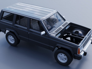 Jeep Cherokee XJ 1984 3D प्रिंट मॉडल